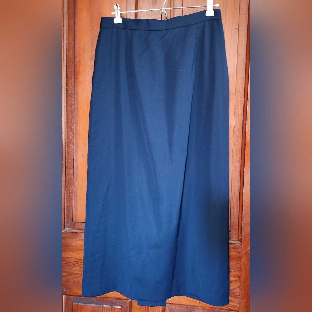 Don Caster Wool Blend Midi Skirt Womens 10